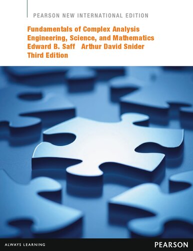 Fundamentals of Complex Analysis with Applications to Engineering, Science, and Mathematics (3rd Edition)