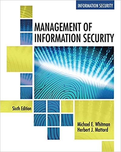 Management of Information Security (6th Edition)
