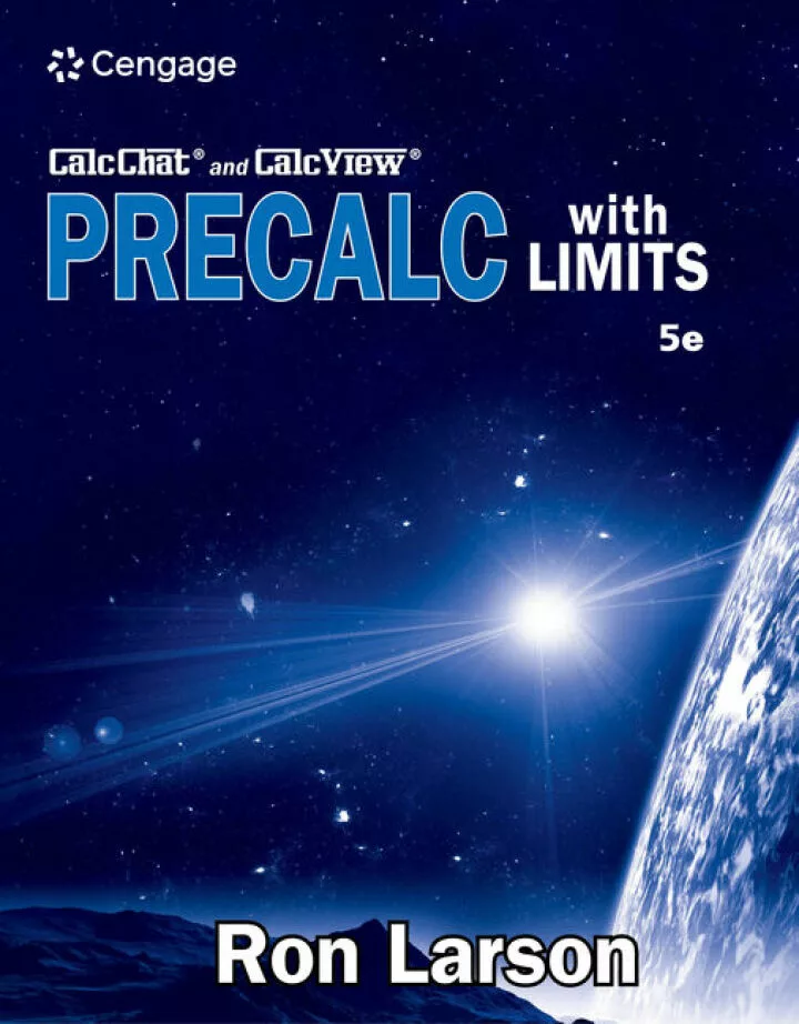 Precalculus with Limits (5th Edition)