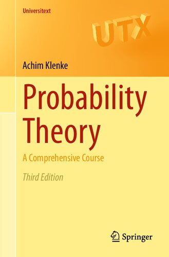 Probability Theory: A Comprehensive Course (3rd Edition)
