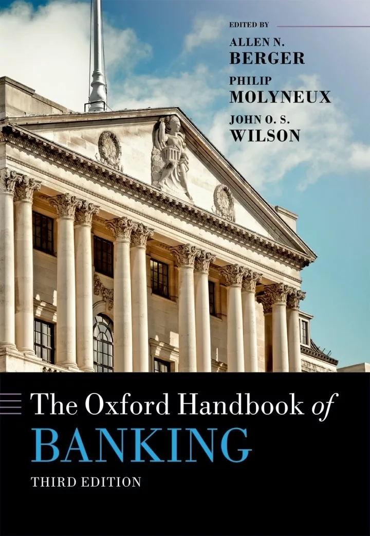 The Oxford Handbook of Banking (3rd Edition) – PDF